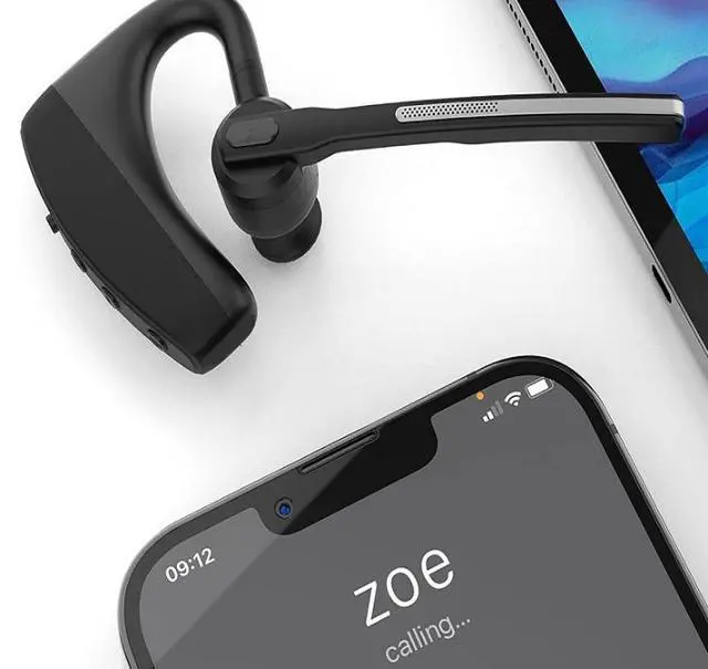 Alt view image 2 of 4 - Smart Noise Cancelling Bluetooth Headset for Drivers Ultra-Long Standby, Clear Calls, Bluetooth 5.4, Ride-Hailing, Chauffeur, Delivery