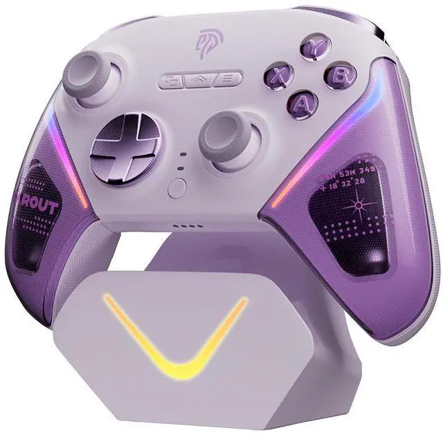 Main image of D10 PC Game Controller TMR Joysticks, Smart Start-Stop Charging Dock, Dual-Trigger, 1000mAh, RGB, for PC/Switch/iOS/Android