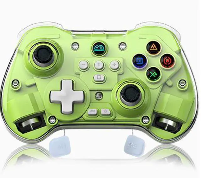 Main image of Z01X Wireless Bluetooth Controller Hall Joystick & Trigger, Macro Back Buttons, 6-Axis Gyro, 600mAh, for Switch/PC/Android/iOS Green