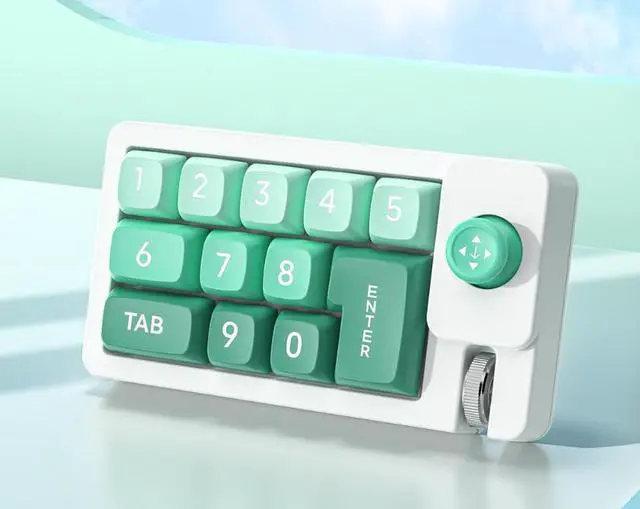 Alt view image 5 of 5 - K810 Macro Mechanical Keypad 12 Keys + Joystick, RGB Hot-Swappable, Metal Roller, USB-C, for Gaming, Streaming, Editing