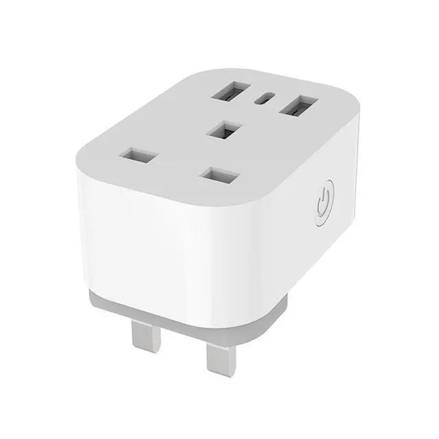 Alt view image 2 of 5 - UK 13A Smart WiFi Socket with USB Fast Charging Remote Control Timer Switch, Compatible with Alexa & Google Home, 2.4GHz App Controlled, 3120W Max, CE/RoHS/LVD/RED/EMC Certified for Home Appliances