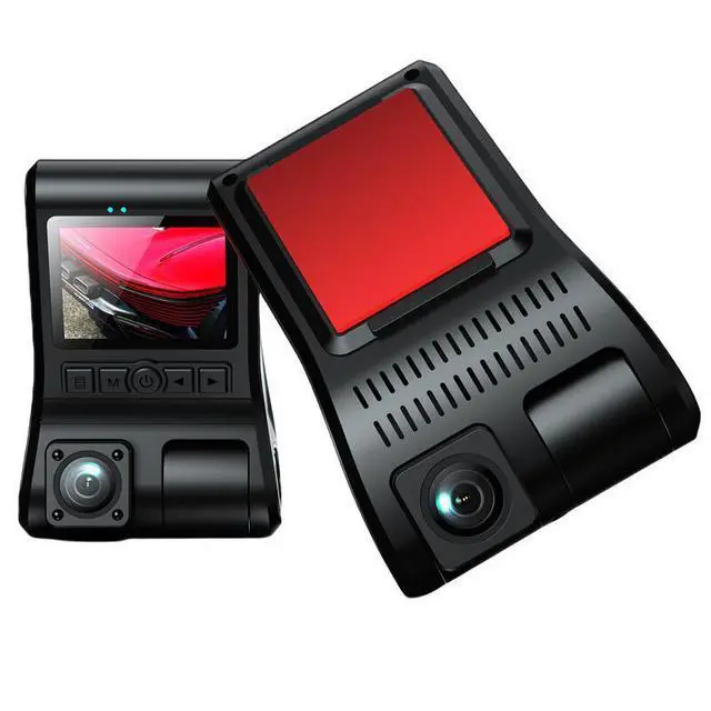 Alt view image 2 of 5 - A600 3-Channel Dash Cam, Front+Interior+Rear Triple Recording 1080p FHD @30fps, 2.0" Screen, Starlight Night Vision, F2.0 Aperture, 150° Wide Angle, Loop Recording