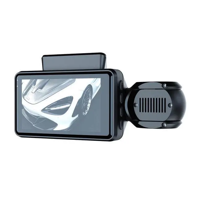 Alt view image 5 of 5 - 3-Channel Dash Cam, Front+Interior+Rear Triple Recording 1080p HD, 3.0" IPS Display, Built-in WiFi APP Control, 140° Wide Angle, F2.6 Aperture, Loop Recording 64GB Card Included