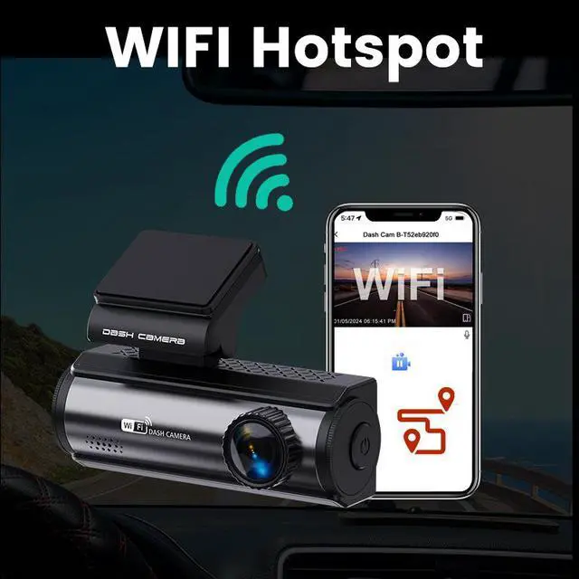 Alt view image 5 of 5 - X50 4K+1K Dual Channel Dash Cam, Front+Rear Recording 4K Ultra HD Front + 1080p Rear, GPS Trajectory, WiFi APP Control, 3.0" IPS Display, F1.8 Aperture, Parking Monitor 64GB Card Included
