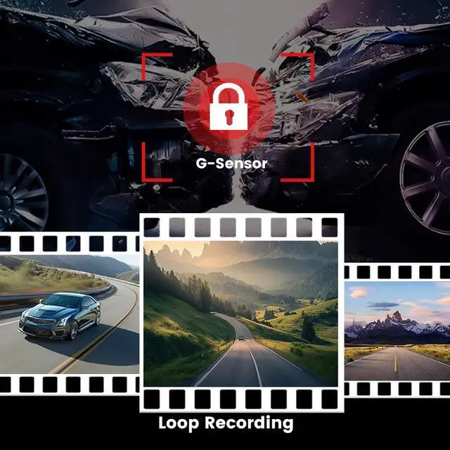 Alt view image 2 of 5 - X50 4K+1K Dual Channel Dash Cam, Front+Rear Recording 4K Ultra HD Front + 1080p Rear, GPS Trajectory, WiFi APP Control, 3.0" IPS Display, F1.8 Aperture, Parking Monitor 64GB Card Included