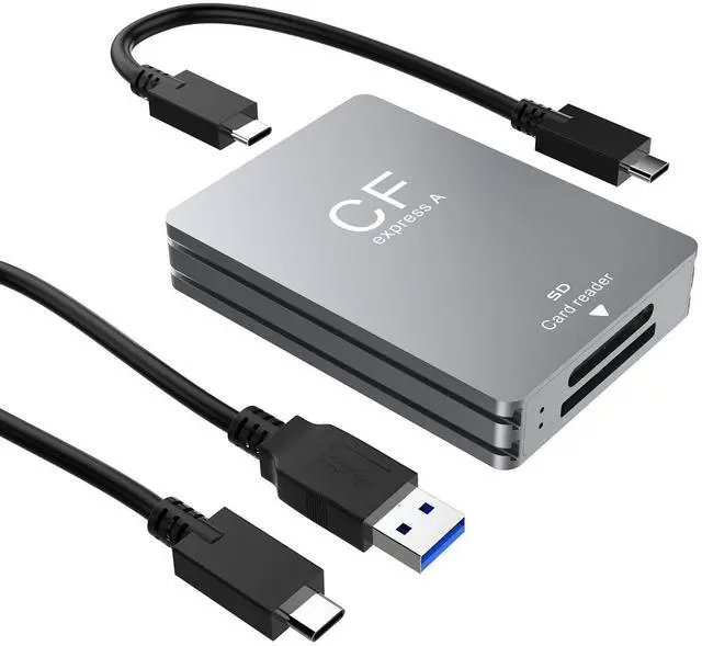 Main image of CFexpress Type A & SD 3.0 2-in-1 Card Reader, USB 3.2 Gen 2 10Gbps Aluminum Alloy External Reader for Professional Cameras, PC, Laptop, Tablet, Android Phone