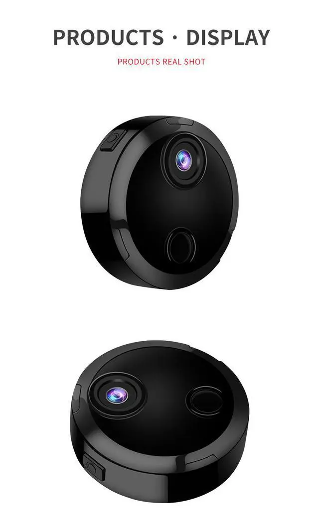 Alt view image 2 of 4 - HDQ15 Wireless WiFi Security Camera, 1080P HD Indoor Smart Cam with 940nm Invisible Infrared Night Vision Motion Detection, Remote Control, H.264 Video, 5V USB Powered Home/Baby/Pet Monitor