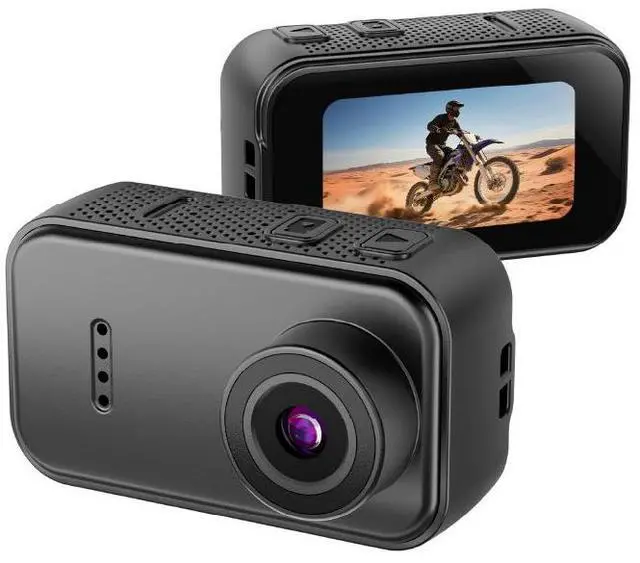 Main image of F2 Thumb-Sized Wearable Camera, 1080P HD Body Cam with Magnetic Pendant 1.47" IPS Screen, 130° Wide Angle, 128GB Max, Type-C For Pet, Cycling, Motorcycle, Security, Delivery, Courier