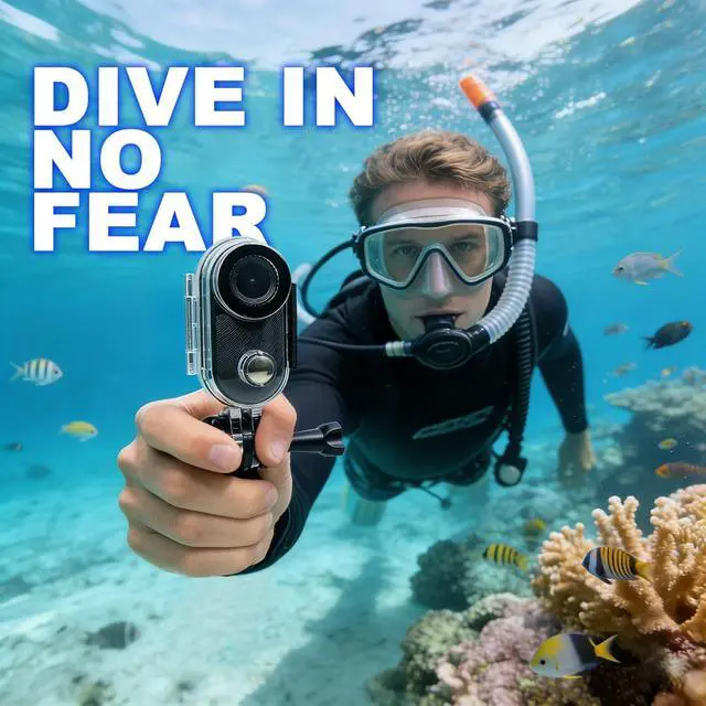 Alt view image 2 of 5 - 2.7K Outdoor Thumb Camera, WiFi Magnetic Chest Mount Action Cam 30fps, 128GB Max, Waterproof Case (10m), 490mAh For Cycling, Vlogging, Motorcycle, Pet Monitoring
