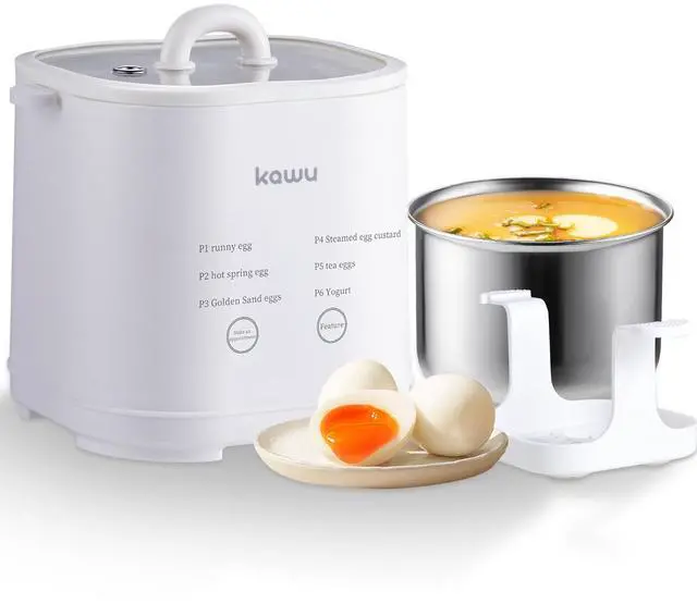 Main image of KawuElectric egg cooker, 3-in-1 egg cooker, can cook 4 eggs, whiteElectric egg cooker, 3-in-1 egg cooker, can cook 4 eggs, white