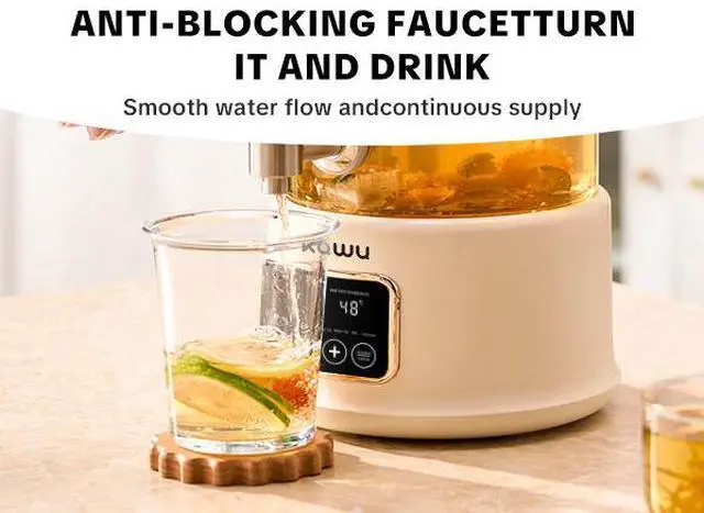 Alt view image 7 of 7 - Kawu Electric Kettle Glass Teapot 2.5L Glass Material 304 Stainless Steel Heating Plate Removable Suitable for Brewing Coffee, Tea, Flower Tea, and Fruit Tea