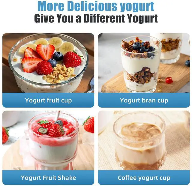 Alt view image 6 of 7 - DIDImo Yogurt maker, Greek yogurt maker, with 304 stainless steel inner pot and filter, with digital display and controller, can make yogurt, Greek yogurt, rice wine