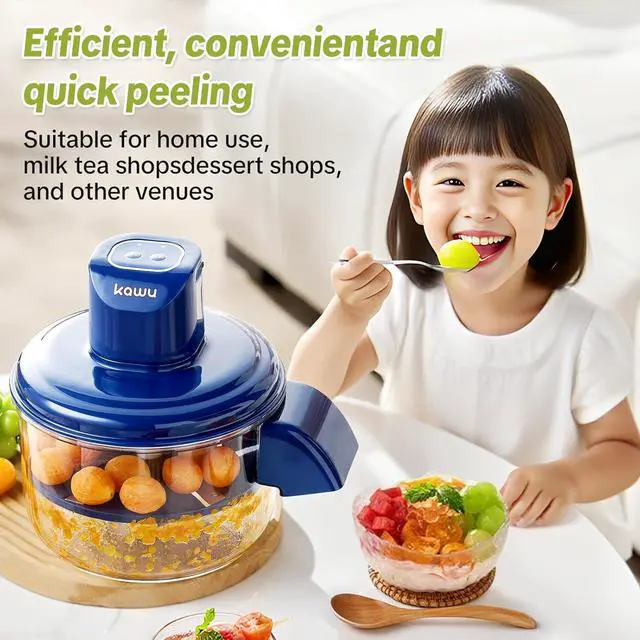 Alt view image 7 of 7 - Kawu Grape peeling machine, peeling machine, fully automatic household, fruit, green grape, garlic peeling tool