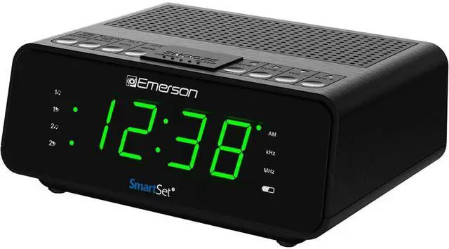 Main image of Eyesoul SmartSet Dual Alarm Clock Radio with AM/FM Radio, Dimmer, Sleep Timer and .9" LED Display, CKS1900