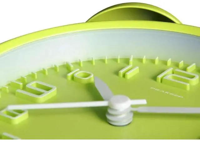 Alt view image 3 of 6 - Eyesoul 4 Inches Twin Bell Loud Alarm Clock for Heavy Sleepers, Battery Operated Old Fashioned Alarm Clock (3D-Dial, Green)