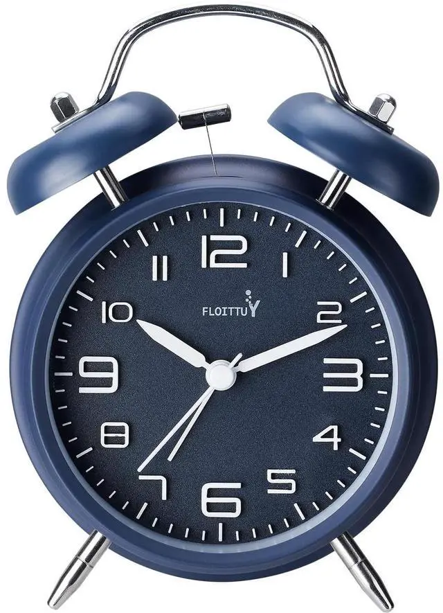 Main image of Eyesoul (Loud Alarm for Deep Sleepers 4'' Twin Bell Alarm Clock, Stereo Digital Dial Alarm Clock with Backlight for Bedroom and Home Decoration(Nautical Blue)