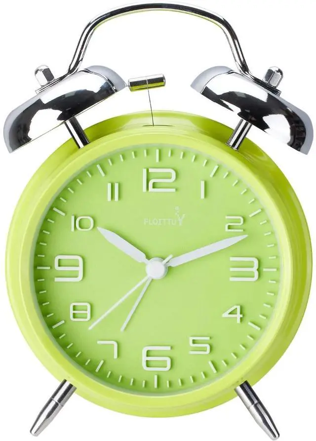 Main image of Eyesoul (Loud Alarm for Deep Sleepers 4'' Twin Bell Alarm Clock, Stereo Digital Dial Alarm Clock with Backlight for Bedroom and Home Decoration(Lime Green)