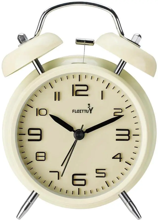 Main image of Eyesoul (Loud Alarm for Deep Sleepers 4'' Twin Bell Alarm Clock, Stereo Digital Dial Alarm Clock with Backlight for Bedroom and Home Decoration(Cream Cheese)