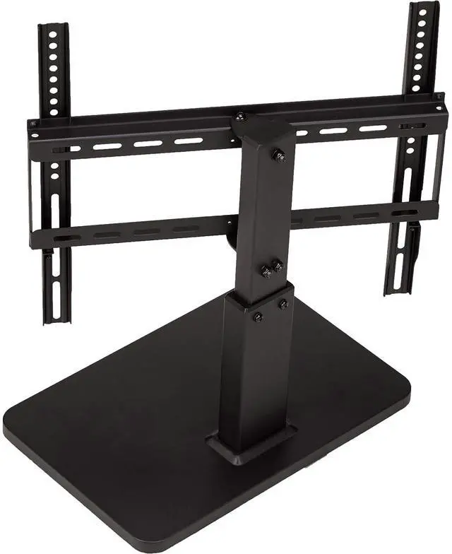 Alt view image 3 of 6 - Eyesoul Swivel Pedestal Table Top TV Mount for 32" to 65" TVs up to 55 lbs, Height Adjustable 14-19 Inches, Max VESA 400x400, Black