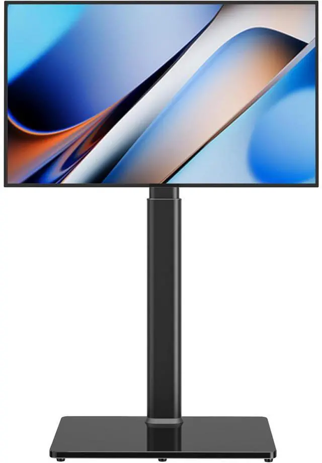 Main image of Eyesoul Universal TV Floor Stand with Mount for 27 to 65 inch TVs,Swivel Standing TV Stand with 9 Level Height Adjustable,Space Saving Design Tall TV Stand for Living Room/Bedroom/Dorm/Corner Black