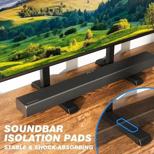 Alt view image 5 of 6 - Eyesoul Table Top TV Stand with Height Adjustable TV Legs, TV Stands Base with Cable Management for Most 37 to 86 Inch Flat or Curved TVs, Steel TV Feet Holds up to 150 lbs, Max VESA 800x600mm, Black