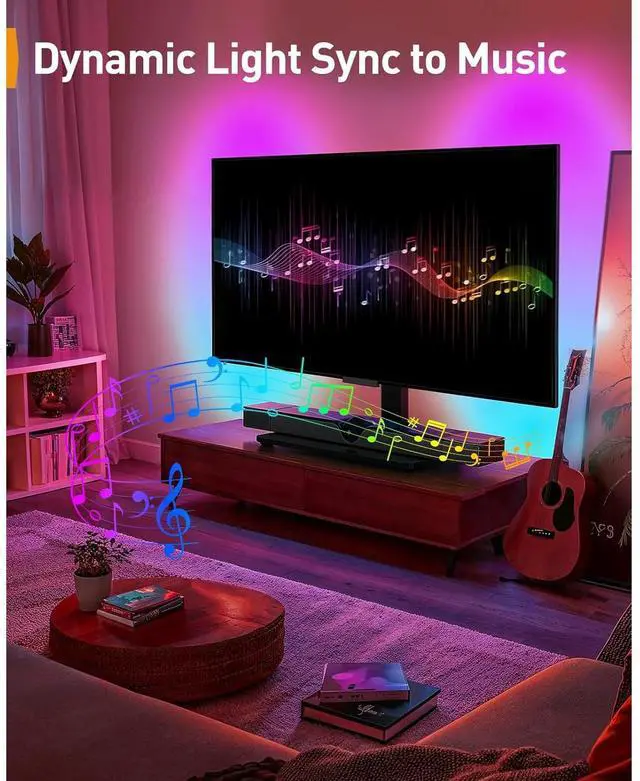 Alt view image 4 of 6 - Eyesoul Universal Swivel TV Stand with LED Lights for 3270 inch TVs, Height Adjustable Table Top TV Stand with Tilt, Tempered Glass Base, Holds up to 88 lbs, Max VESA 400x400mm, PGTVS32B