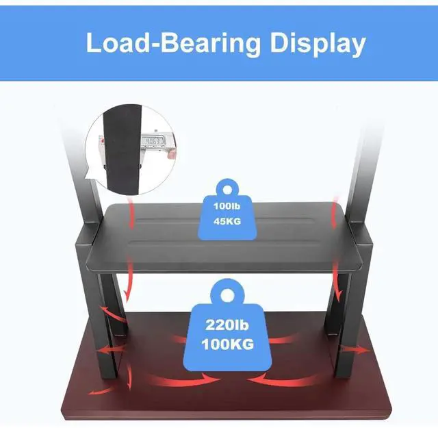 Alt view image 4 of 6 - Eyesoul Mobile TV Stand,Rolling TVs Cart on Wheels Height Adjustable Heavy-Duty Floor Stand Base for 32-75 Inch LCD LED OLED Flat Panel Screens Smartboard Movable Holds up to 220lbs with Shelf