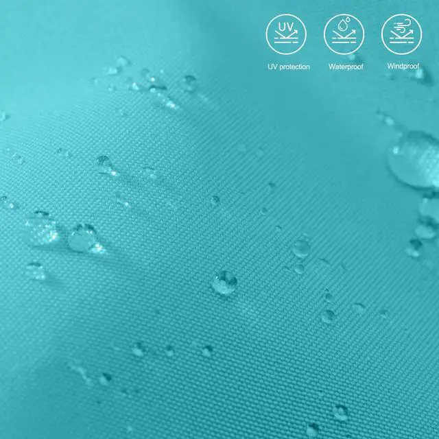 Alt view image 6 of 6 - Patio Umbrella for Outdoor Market Table -8 Ribs (10ft,Turquoise)