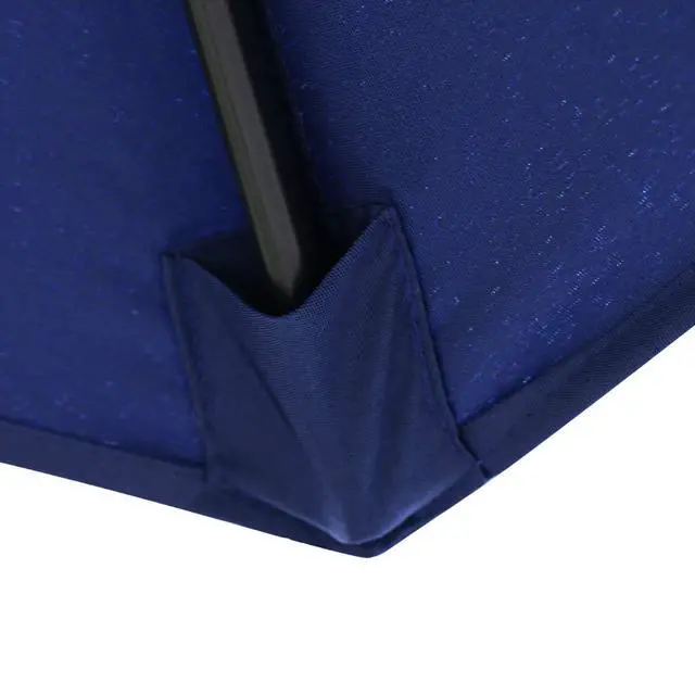 Alt view image 3 of 7 - 9' Patio Umbrella Outdoor Table Umbrella with 8 Sturdy Ribs (Navy Blue)