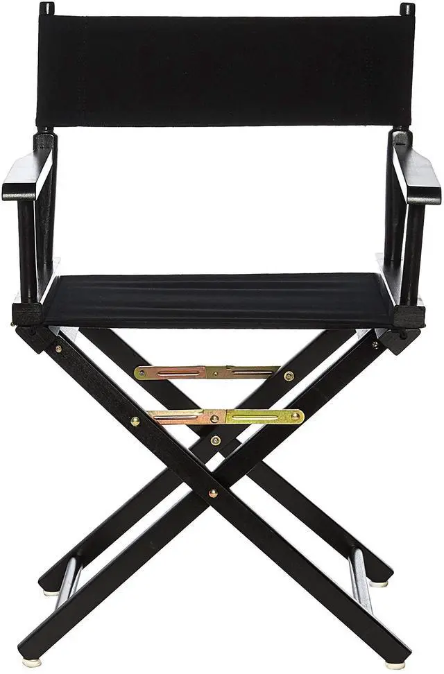Alt view image 3 of 7 - Director's Chair ,Black Frame/Black Canvas,18" - Classic Height