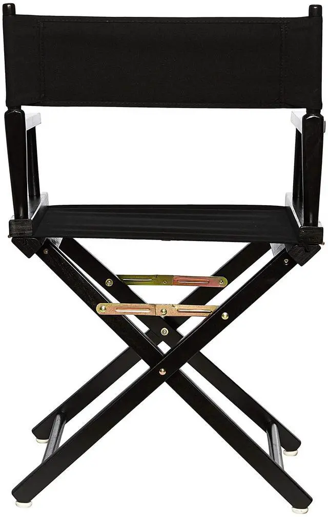 Alt view image 4 of 7 - Director's Chair ,Black Frame/Black Canvas,18" - Classic Height