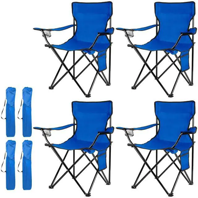 Main image of Damei century 4Pack Folding Camping Chairs-Lightweight, Installation-Free, Portable Chair for Beach, Lawn, Outdoor Sports,Blue