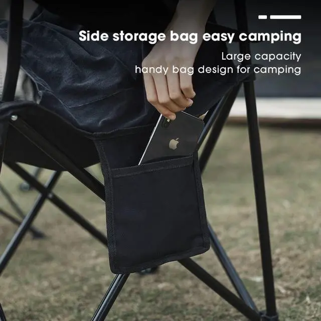 Alt view image 4 of 7 - Damei century 4Pack Folding Camping Chairs-Lightweight, Installation-Free, Portable Chair for Beach, Lawn, Outdoor Sports,Blue