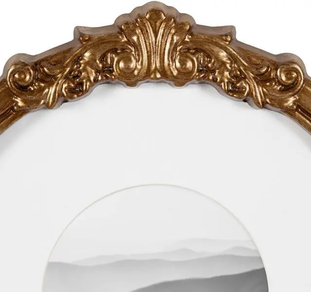 Alt view image 7 of 7 - Arendahl Three-Piece Picture Frame Set, Antique Gold, Set of 3, Varying Sizes, Vintage Rectangle and Arched Photo Frame Set for Use as Gallery Wall Frames