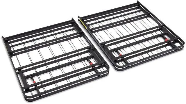 Alt view image 6 of 7 - Bed Frame with Storage, Foldable Metal Platform, Sturdy Steel, No Box Spring Needed, 14 inches High, Tool-Free Setup, Full Size, Black