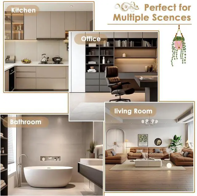 Alt view image 7 of 7 - 6-Tier Bamboo Shelf, Bamboo Bookcase with Adjustable Shelves, Free Standing Storage Shelf Unit, Plant Flower Stand for Kitchen, Bathroom, Home Office, Natural