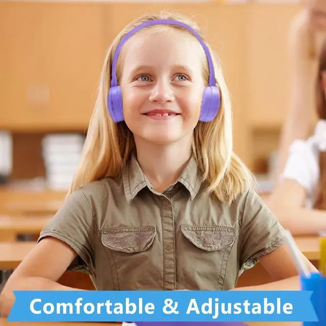 Alt view image 3 of 7 - 50 Pack Bulk Headphones for Classroom School, Durable Wholesale Headphones for Student Boys Girls Adults,3.5mm Jack for Computer Kindle Chromebook(10 Color)