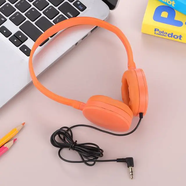 Alt view image 6 of 7 - 50 Pack Bulk Headphones for Classroom School, Durable Wholesale Headphones for Student Boys Girls Adults,3.5mm Jack for Computer Kindle Chromebook(10 Color)