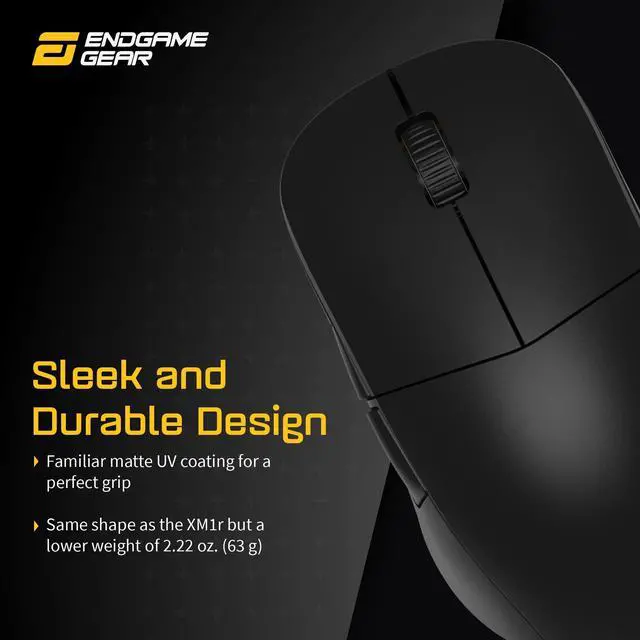 Alt view image 3 of 7 - XM2we Wireless Gaming Mouse, Programmable Mouse with 5 Buttons and 19,000 DPI, Black