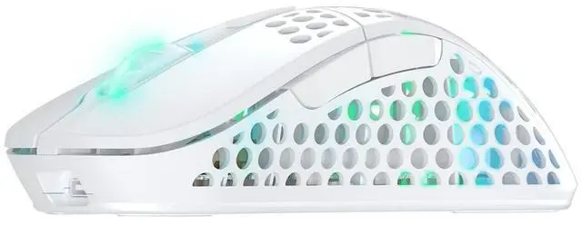 Alt view image 6 of 7 - M4 Wireless, Wireless Ultra-Light Gaming Mouse, Optimised for E-Sports, 2.4 GHz, RF RGB Lighting, Adaptable Ergonomic Right-Handed Mouse, Rechargeable, White