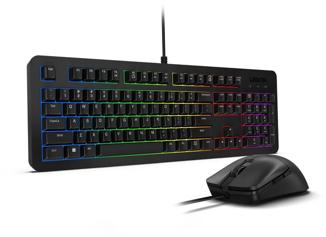 Main image of Lenovo Legion KM310 RGB Wired Gaming Keyboard & Mouse Combo - K310 Keyboard w/Silent Operation & Compact Water-Resistant Design - M300S Mouse with 8000 Adjustable DPI, 220 IPS, 6 Programmable Buttons