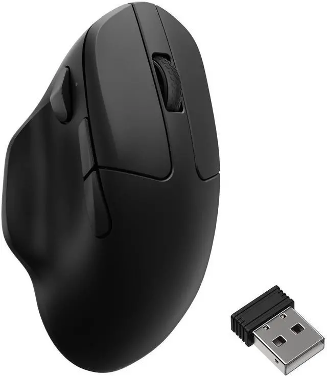 Main image of M7 8K Wireless Mouse, 30K DPI Optical Computer Mice, 2.4 GHz/Bluetooth/Wired with Macro Button 66g Lightweight Ergonomic, Up to 140 Hours Worktime for Laptop macOS/Windows - Black