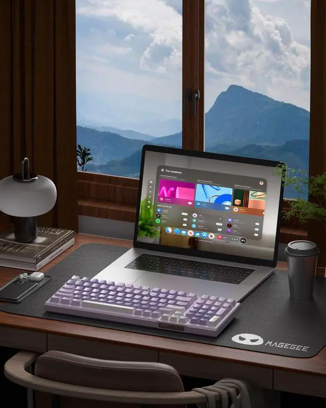 Alt view image 6 of 7 - SKY98 Mechanical Gaming Keyboard, 96% Gasket Hot Swappable Wired Custom Creamy Keyboard with 5-Layer Sound Dampening, RGB Backlit, NKRO for Win/Mac (Violet, Violet Switch)