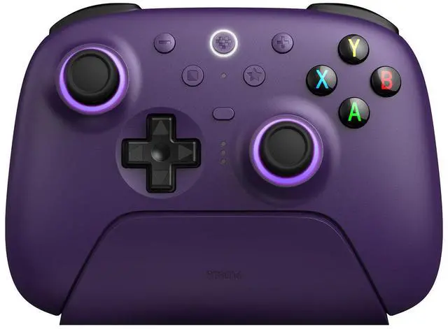 Main image of Ultimate 2 Wireless Gaming Controller with TMR Joysticks, Switchable Hall Effect/Tactile Triggers, 8Speed Wireless Tech, Charging Dock, RGB Fire Ring for PC & Android - Purper