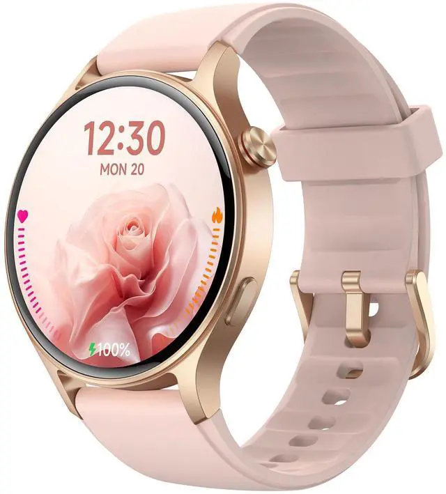 Main image of Smart Watch for Women,1.3" AMOLED Touchscreen Fitness Tracker, Make/Answer Calls, Heart Rate SpO2 Monitor, IP68 Waterproof, Sleep & Activity Tracking Smartwatch for Android Phones iPhone
