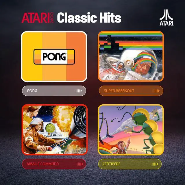 Alt view image 5 of 7 - Atari 2600, Retro Gaming Smartwatch with Selective Tech, All Day Fitness Tracker, Built-in Centipede, Pong, Missile Command, Super Breakout