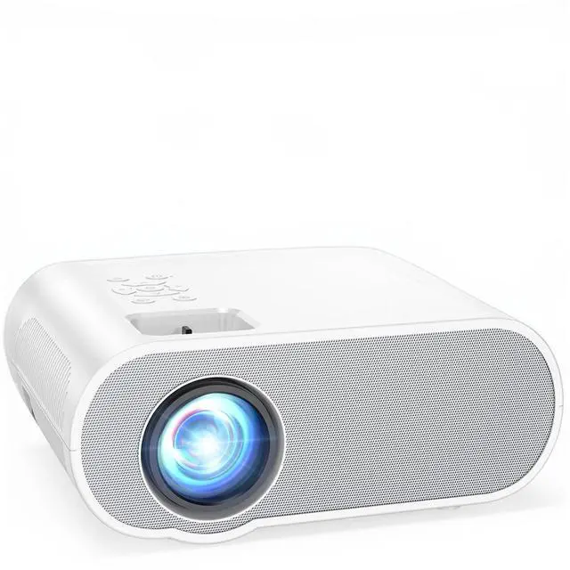Alt view image 4 of 7 - Projector, Native 1080P Full HD Bluetooth Projector with Speaker, Outdoor Portable Movie Mini Projector Compatible with Laptop, Smartphone, TV Stick, Xbox, PS5