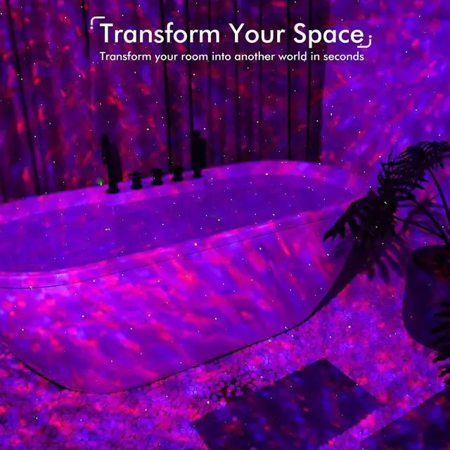Alt view image 5 of 7 - Star Projector, Galaxy Projector LED Lights for Bedroom, App Control Projector with Bluetooth Speaker and White Noise, Night Light for Kids Adults, Christmas, Party, Ceiling, Room Decor