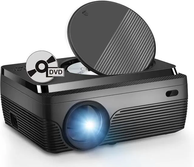 Main image of DVD Projector Portable Built in DVD Player HD 1080P Supported Movie Projector for Outdoor Use Compatible with HDMI, USB, AV, TF, VGA, TV Stick