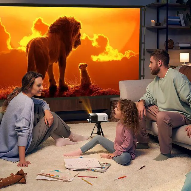 Alt view image 2 of 7 - 120 inch Projection Screen with Stand, 16:9 Foldable Anti-Crease, Movie Portable Projector Screen with Carrying Bag for Outdoor Indoor Home Theater, Office, Classroom, Party, Games